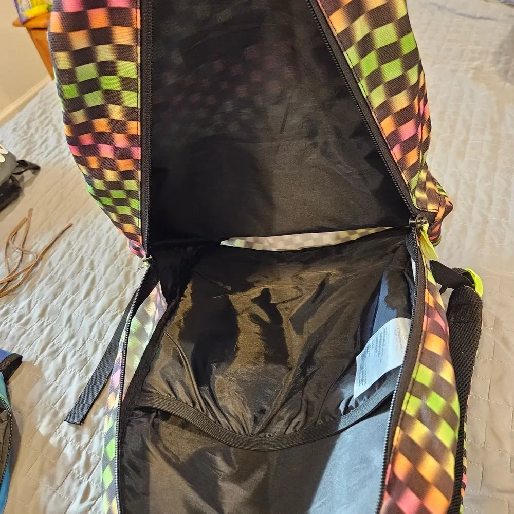 Hurley Neon Checkered Backpack